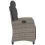 Garden recliners with footrest 2 pcs gray PE rattan by , Garden chairs - Ref: Foro24-365243, Price: 259,36 €, Discount: %