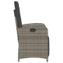 Gartenliege mit Fußstütze aus grauem synthetischem Rattan von , Gartenstühle - Ref: Foro24-365187, Preis: 137,67 €, Rabatt: %