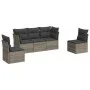 Gartensofa-Set mit Kissen, 5-teilig, graues synthetisches Rattan von , Gartensets - Ref: Foro24-3249189, Preis: 301,05 €, Rab...