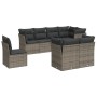 8-teiliges Gartensofa-Set und graue synthetische Rattankissen von , Gartensets - Ref: Foro24-3249769, Preis: 536,57 €, Rabatt: %