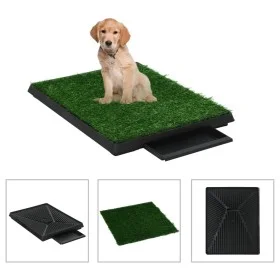 Pet toilet with green artificial grass tray 63x50x7 cm by vidaXL, Pet Underpads - Ref: Foro24-170766, Price: 44,38 €, Discoun...