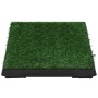 Pet toilet with green artificial grass tray 63x50x7 cm by vidaXL, Pet Underpads - Ref: Foro24-170766, Price: 43,05 €, Discoun...