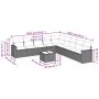 10-piece garden sofa set with gray synthetic rattan cushions by , Modular outdoor sofas - Ref: Foro24-3251437, Price: 596,12 ...