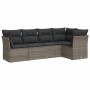 Garden sofa set with cushions 5 pieces gray synthetic rattan by , Garden sets - Ref: Foro24-3249439, Price: 326,07 €, Discoun...