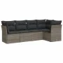 Garden sofa set with cushions 5 pieces gray synthetic rattan by , Garden sets - Ref: Foro24-3249439, Price: 321,61 €, Discoun...