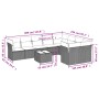 10-teilige Gartensofagarnitur mit grauen synthetischen Rattankissen von , Gartensets - Ref: Foro24-3250019, Preis: 628,84 €, ...