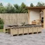 Garten-Essgruppe mit Kissen, 13-teilig, beiges synthetisches Rattan von , Gartensets - Ref: Foro24-3210588, Preis: 1,00 €, Ra...