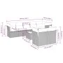 9-teiliges Gartensofa-Set mit beigen synthetischen Rattankissen von , Gartensets - Ref: Foro24-3249757, Preis: 603,52 €, Raba...