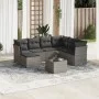 8-teiliges Gartensofa-Set und graue synthetische Rattankissen von , Gartensets - Ref: Foro24-3249839, Preis: 467,27 €, Rabatt: %