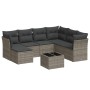 8-piece garden sofa set and gray synthetic rattan cushions by , Garden sets - Ref: Foro24-3249839, Price: 482,38 €, Discount: %