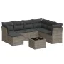 Set de sofás de jardín 8 pzas y cojines ratán sintético gris de , Conjuntos de jardín - Ref: Foro24-3249839, Precio: 467,27 €...