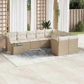 Gartensofa-Set mit beigen Kissen, 10-teilig, synthetisches Rattan von , Gartensets - Ref: Foro24-3250027, Preis: 665,71 €, Ra...