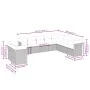 10-piece garden sofa set with gray synthetic rattan cushions by , Garden sets - Ref: Foro24-3249699, Price: 614,89 €, Discoun...