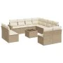 12-teiliges Gartensofa-Set und braune synthetische Rattankissen von , Modulare Sofas für den Außenbereich - Ref: Foro24-32514...