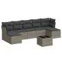 8-teiliges Gartensofa-Set und graue synthetische Rattankissen von , Gartensets - Ref: Foro24-3249879, Preis: 444,18 €, Rabatt: %