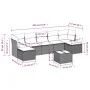 8-teiliges Gartensofa-Set und graue synthetische Rattankissen von , Gartensets - Ref: Foro24-3249879, Preis: 444,18 €, Rabatt: %