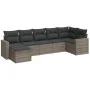 7-piece garden sofa set with gray PE rattan cushions by , Modular outdoor sofas - Ref: Foro24-3251617, Price: 438,35 €, Disco...