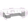 7-piece garden sofa set with gray PE rattan cushions by , Modular outdoor sofas - Ref: Foro24-3251617, Price: 452,29 €, Disco...