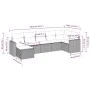 7-piece garden sofa set with gray PE rattan cushions by , Modular outdoor sofas - Ref: Foro24-3251617, Price: 438,35 €, Disco...