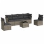 7-piece garden sofa set with gray PE rattan cushions by , Garden sets - Ref: Foro24-3249219, Price: 405,48 €, Discount: %