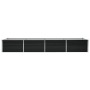 Arriate de acero galvanizado gris antracita 320x80x45 cm