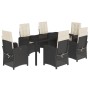 7-piece garden dining set and black synthetic rattan cushions by , Garden sets - Ref: Foro24-3212200, Price: 792,95 €, Discou...