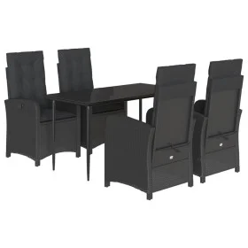 5-teiliges Gartenmöbel-Set mit schwarzen synthetischen Rattankissen von , Gartensets - Ref: Foro24-3212313, Preis: 607,02 €, ...