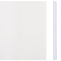 Panel de valla de PVC blanco 70x0,19 m