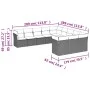 11-piece garden sofa set with beige synthetic rattan cushions by , Garden sets - Ref: Foro24-3250247, Price: 718,05 €, Discou...