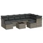 10-piece garden sofa set with gray synthetic rattan cushions by , Garden sets - Ref: Foro24-3250419, Price: 572,57 €, Discoun...