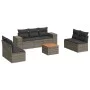 8-piece garden sofa set and gray synthetic rattan cushions by , Garden sets - Ref: Foro24-3257733, Price: 477,79 €, Discount: %