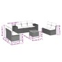 8-piece garden sofa set and gray synthetic rattan cushions by , Garden sets - Ref: Foro24-3257733, Price: 461,72 €, Discount: %