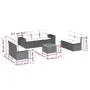 8-piece garden sofa set and gray synthetic rattan cushions by , Garden sets - Ref: Foro24-3257733, Price: 477,79 €, Discount: %