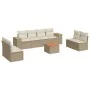 9-piece garden sofa set with beige synthetic rattan cushions by , Garden sets - Ref: Foro24-3257738, Price: 599,57 €, Discoun...
