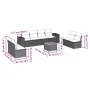 9-piece garden sofa set with beige synthetic rattan cushions by , Garden sets - Ref: Foro24-3257738, Price: 599,57 €, Discoun...