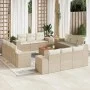 Set sofás de jardín con cojines 13 pzas ratán sintético beige de , Conjuntos de jardín - Ref: Foro24-3257710, Precio: 1,00 €,...