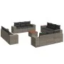 Gartensofa-Set mit Kissen, 13-teilig, graues synthetisches Rattan von , Gartensets - Ref: Foro24-3257712, Preis: 977,49 €, Ra...