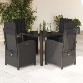 5-piece garden furniture set with black synthetic rattan cushions by , Garden sets - Ref: Foro24-3212457, Price: 596,15 €, Di...