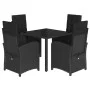 5-piece garden furniture set with black synthetic rattan cushions by , Garden sets - Ref: Foro24-3212457, Price: 596,15 €, Di...
