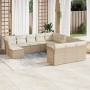 12-piece garden sofa set and brown synthetic rattan cushions by , Garden sets - Ref: Foro24-3250467, Price: 849,41 €, Discoun...