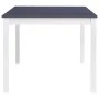 White and gray pine wood dining table 180x90x73 cm by vidaXL, Kitchen and dining tables - Ref: Foro24-283406, Price: 183,82 €...