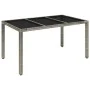 Garten-Essgruppe 7-teilig und graue synthetische Rattankissen von , Gartensets - Ref: Foro24-3212216, Preis: 889,71 €, Rabatt: %