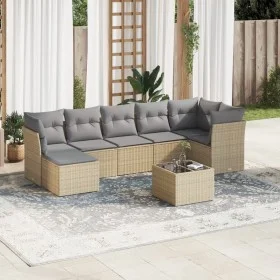 Garden sofa set with beige cushions 8 pcs PE rattan by , Garden sets - Ref: Foro24-3249818, Price: 485,89 €, Discount: %
