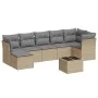 Garden sofa set with beige cushions 8 pcs PE rattan by , Garden sets - Ref: Foro24-3249818, Price: 485,89 €, Discount: %