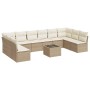 11-piece garden sofa set with beige synthetic rattan cushions by , Garden sets - Ref: Foro24-3249937, Price: 713,63 €, Discou...