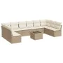 11-teiliges Gartensofa-Set mit beigen synthetischen Rattankissen von , Gartensets - Ref: Foro24-3249937, Preis: 687,40 €, Rab...