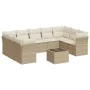 Juego de sofás jardín con cojines beige 10 pzas ratán sintético de , Conjuntos de jardín - Ref: Foro24-3249977, Precio: 667,5...