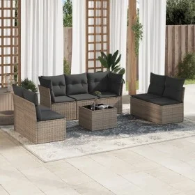 8-piece garden sofa set and gray synthetic rattan cushions by , Garden sets - Ref: Foro24-3249259, Price: 458,55 €, Discount: %