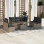 8-teiliges Gartensofa-Set und graue synthetische Rattankissen von , Gartensets - Ref: Foro24-3249259, Preis: 458,55 €, Rabatt: %