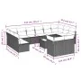 Garden sofa set with cushions 13 pieces gray synthetic rattan by , Garden sets - Ref: Foro24-3250279, Price: 799,83 €, Discou...